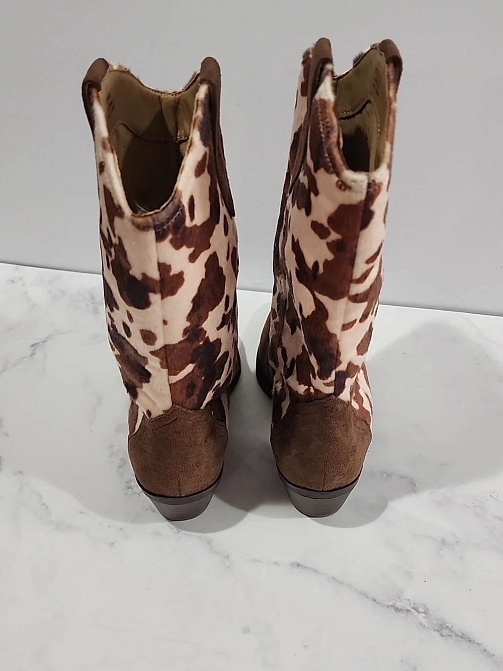 DV By Dolce Vita Korbella Cow Print Western Boots Brand New No Tag